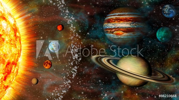 Bild på 3D Widescreen Solar System